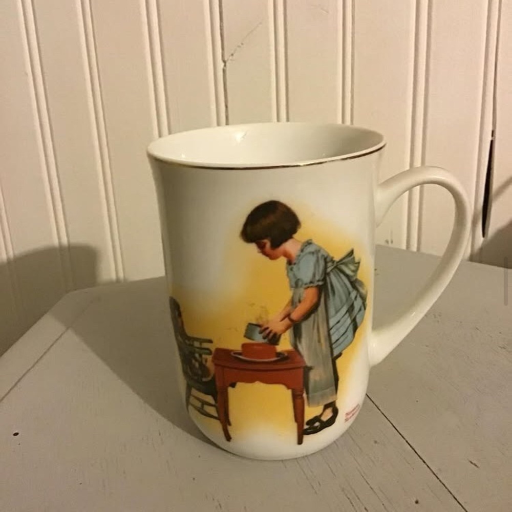 1981 N O R M A N Rockwell mug- Party time